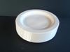 18CM/7INCH WHITE PLASTIC PLATES ROUND 50pl x 10pks